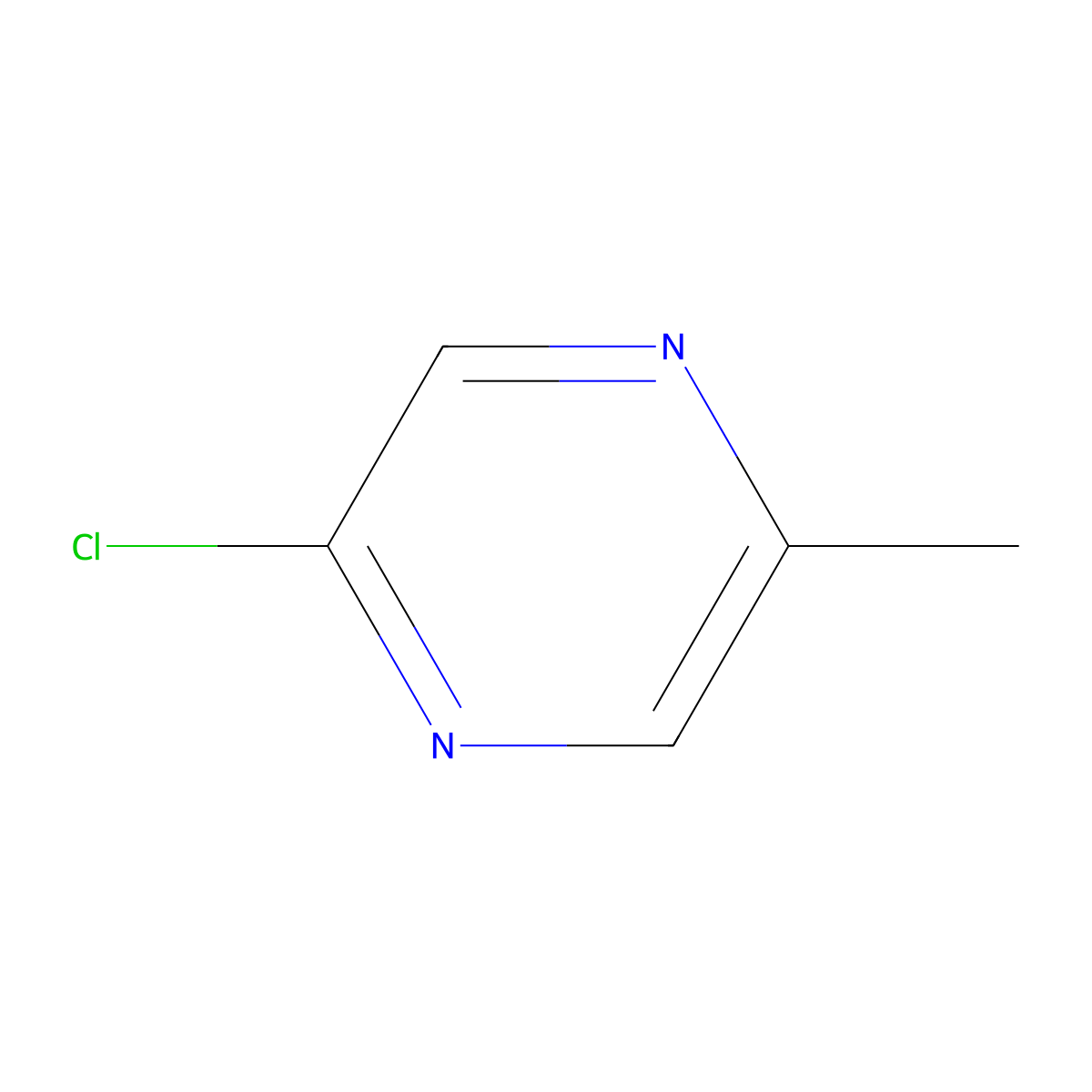 2-Chloro-5-methylpyrazine molecular structure, CAS 59303-10-5