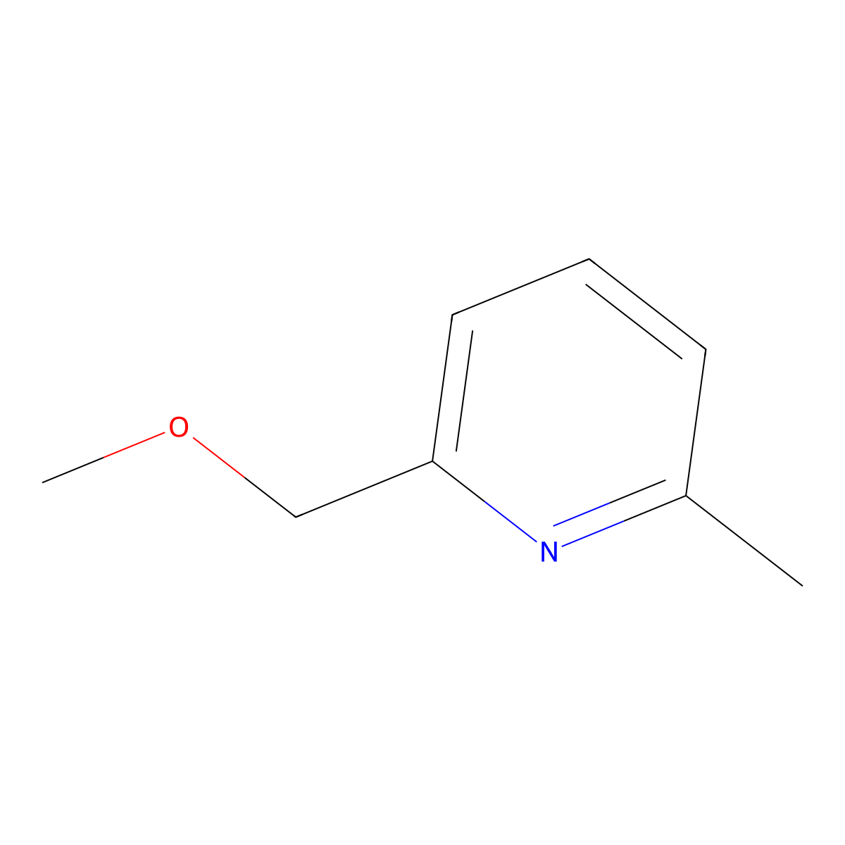 2-Methoxymethyl-6-methylpyridine molecular structure, CAS 59303-12-7