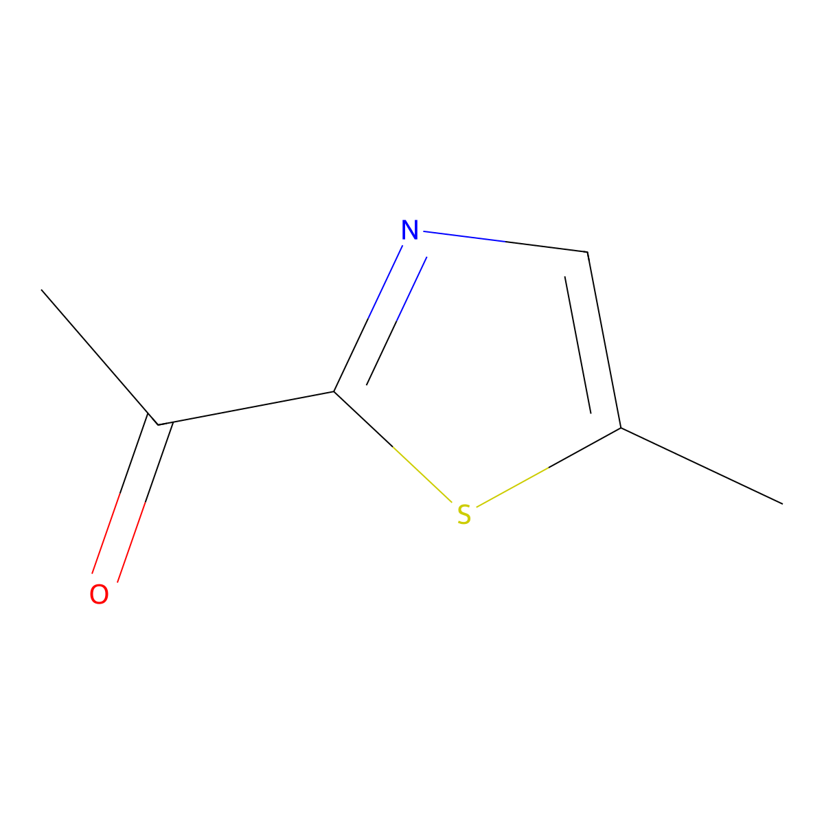 1-(5-Methyl-1,3-thiazol-2-yl)ethan-1-one molecular structure, CAS 59303-17-2