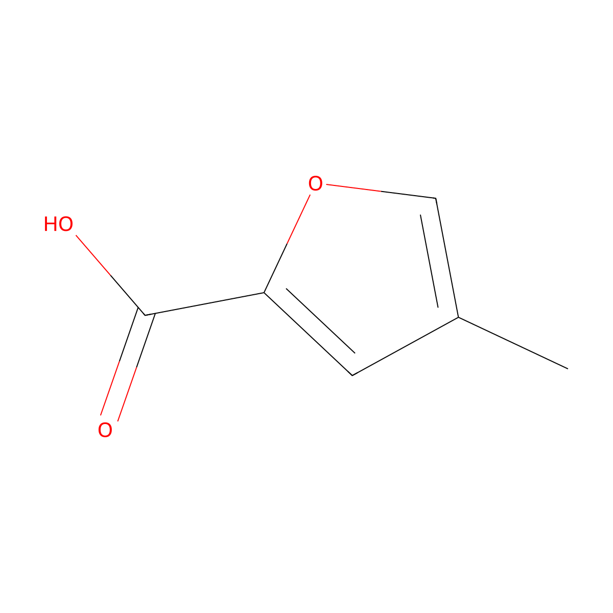 4-Methylfuran-2-carboxylic acid molecular structure, CAS 59304-40-4