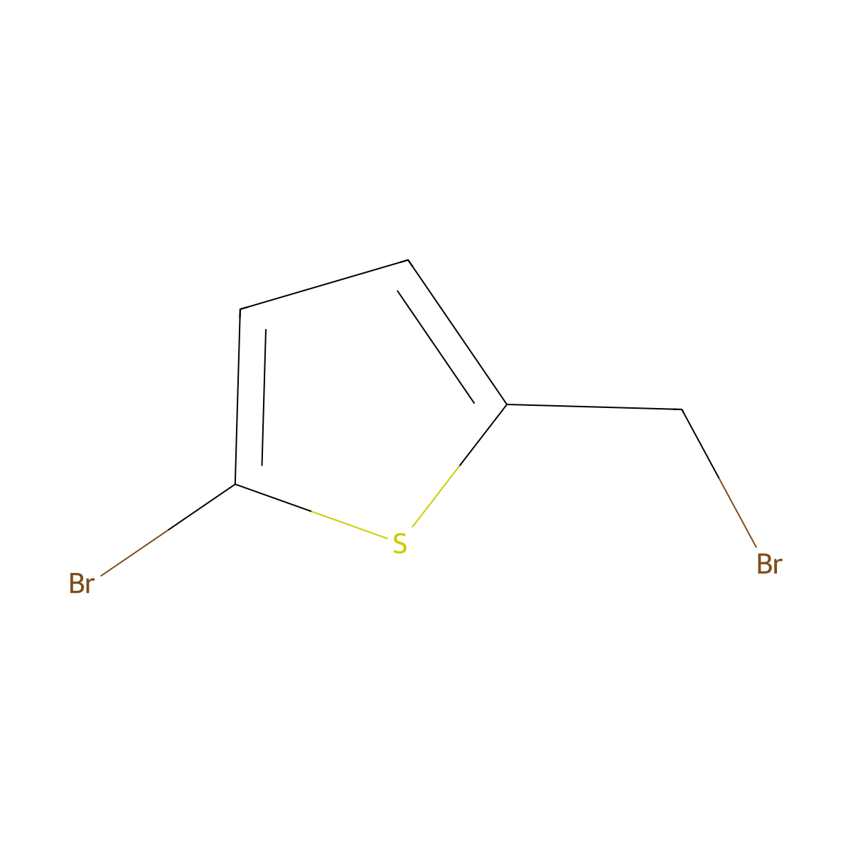 2-Bromo-5-bromomethylthiophene molecular structure, CAS 59311-27-2