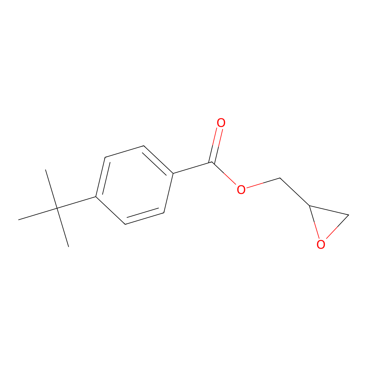 Glycidyl 4-tert-Butylbenzoate molecular structure, CAS 59313-58-5