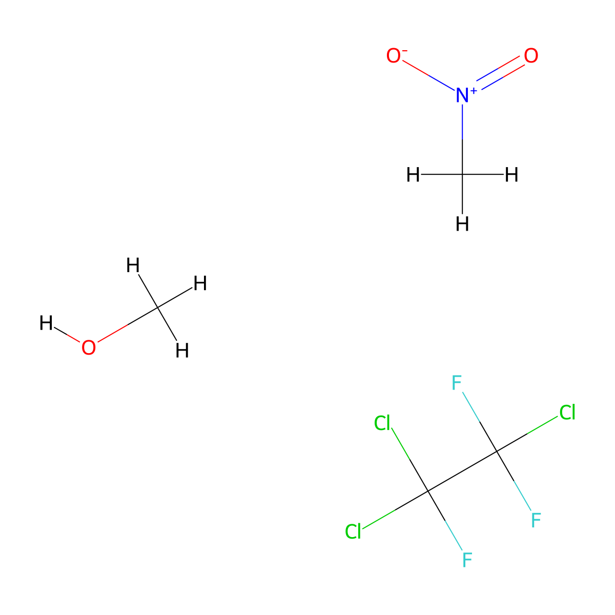 Methanol, mixt. with nitromethane and 1,1,2-trichloro-1,2,2-trifluoroethane molecular structure, CAS 59316-88-0