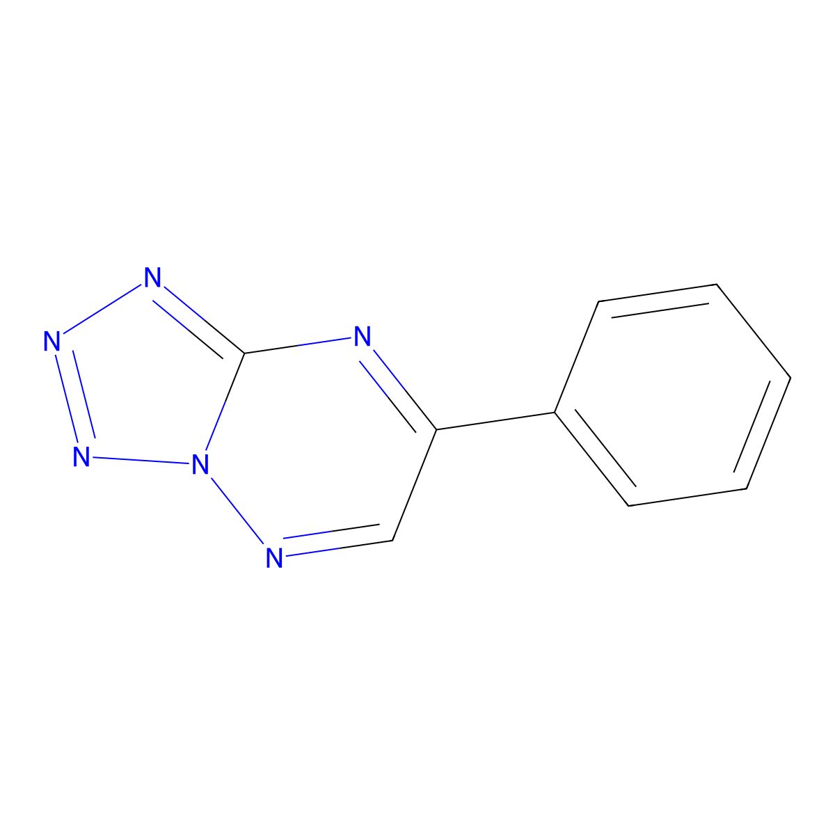 7-Phenyltetrazolo[1,5-b][1,2,4]triazine molecular structure, CAS 59318-32-0