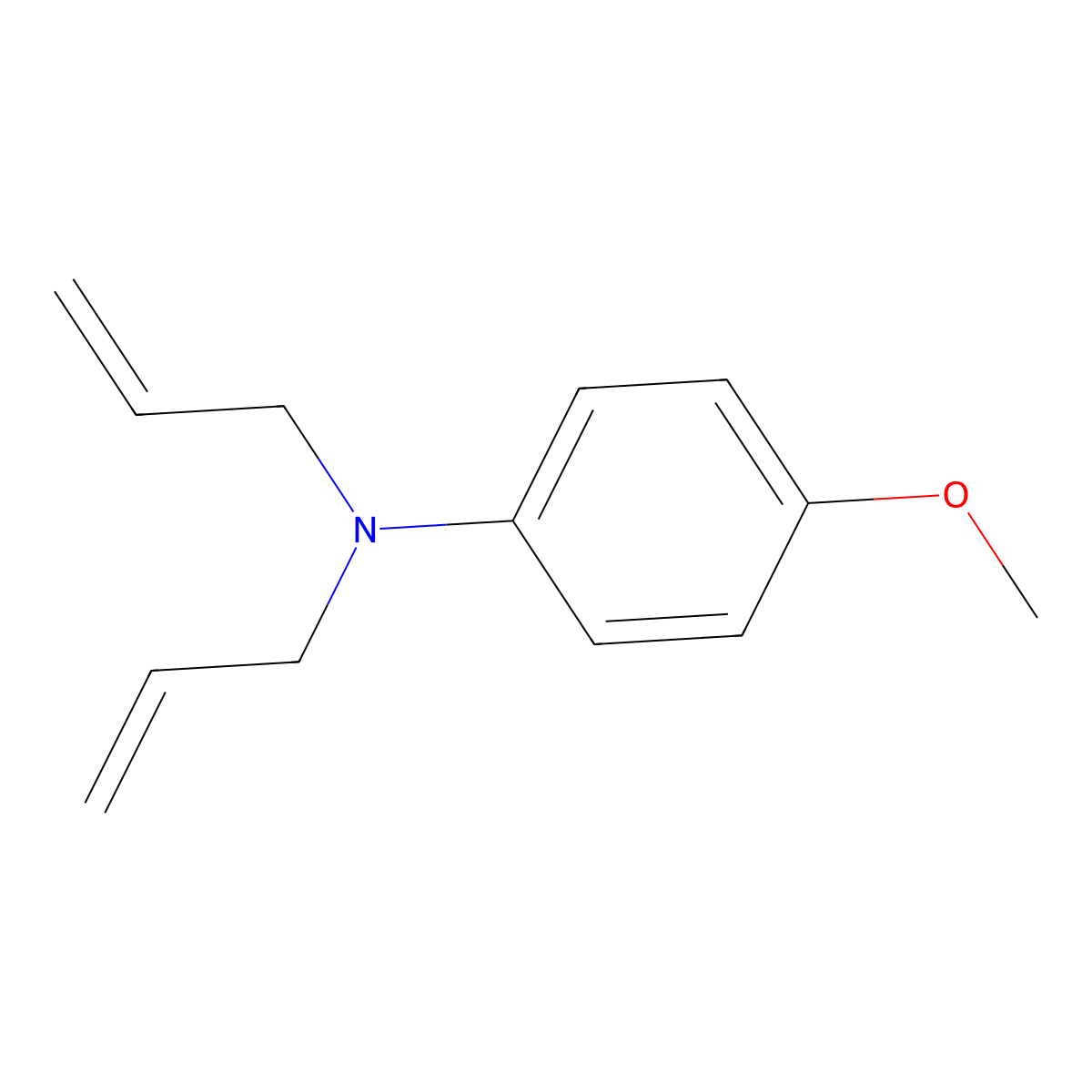 N,N-Diallyl-4-methoxyaniline molecular structure, CAS 59318-70-6