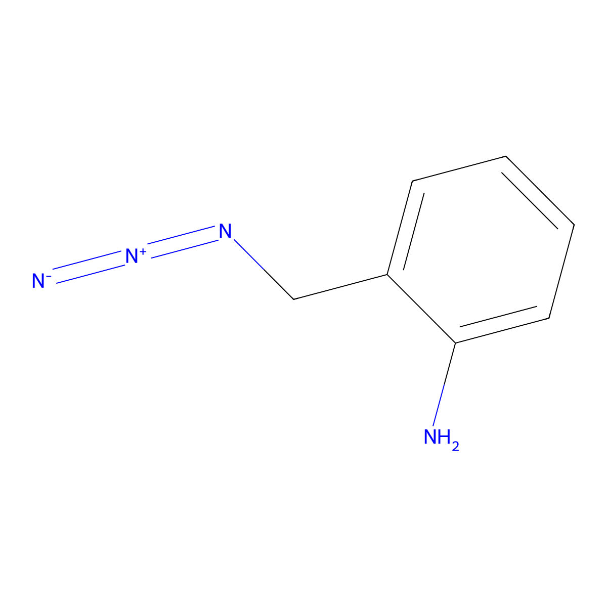 Benzenamine, 2-(azidomethyl)- molecular structure, CAS 59319-58-3