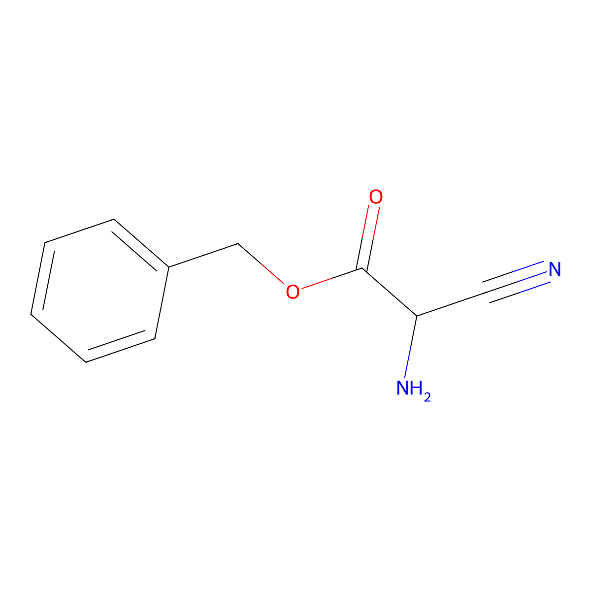 Benzyl 3-nitriloalaninate molecular structure, CAS 59319-88-9