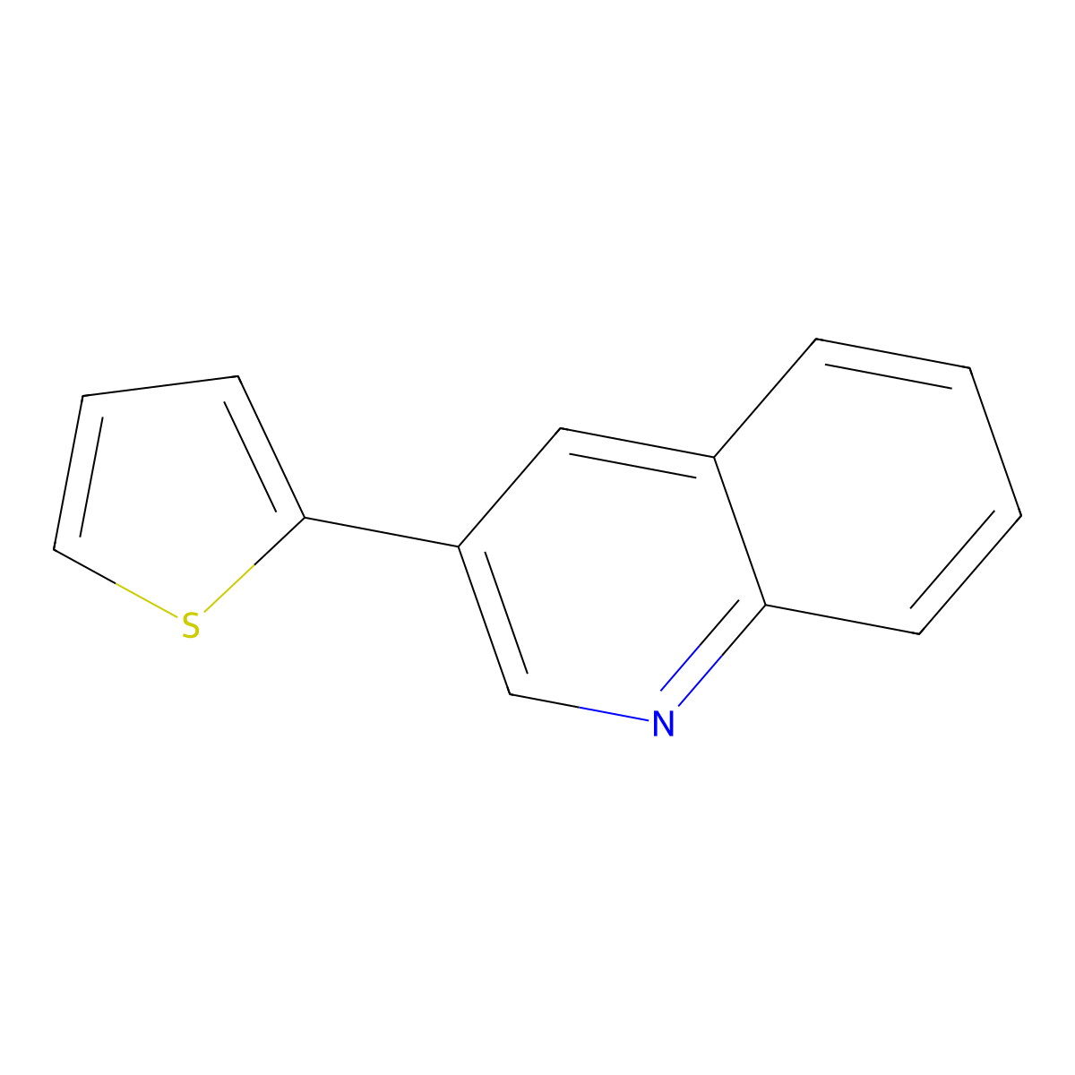 3-(2-Thienyl)quinoline molecular structure, CAS 59321-69-6