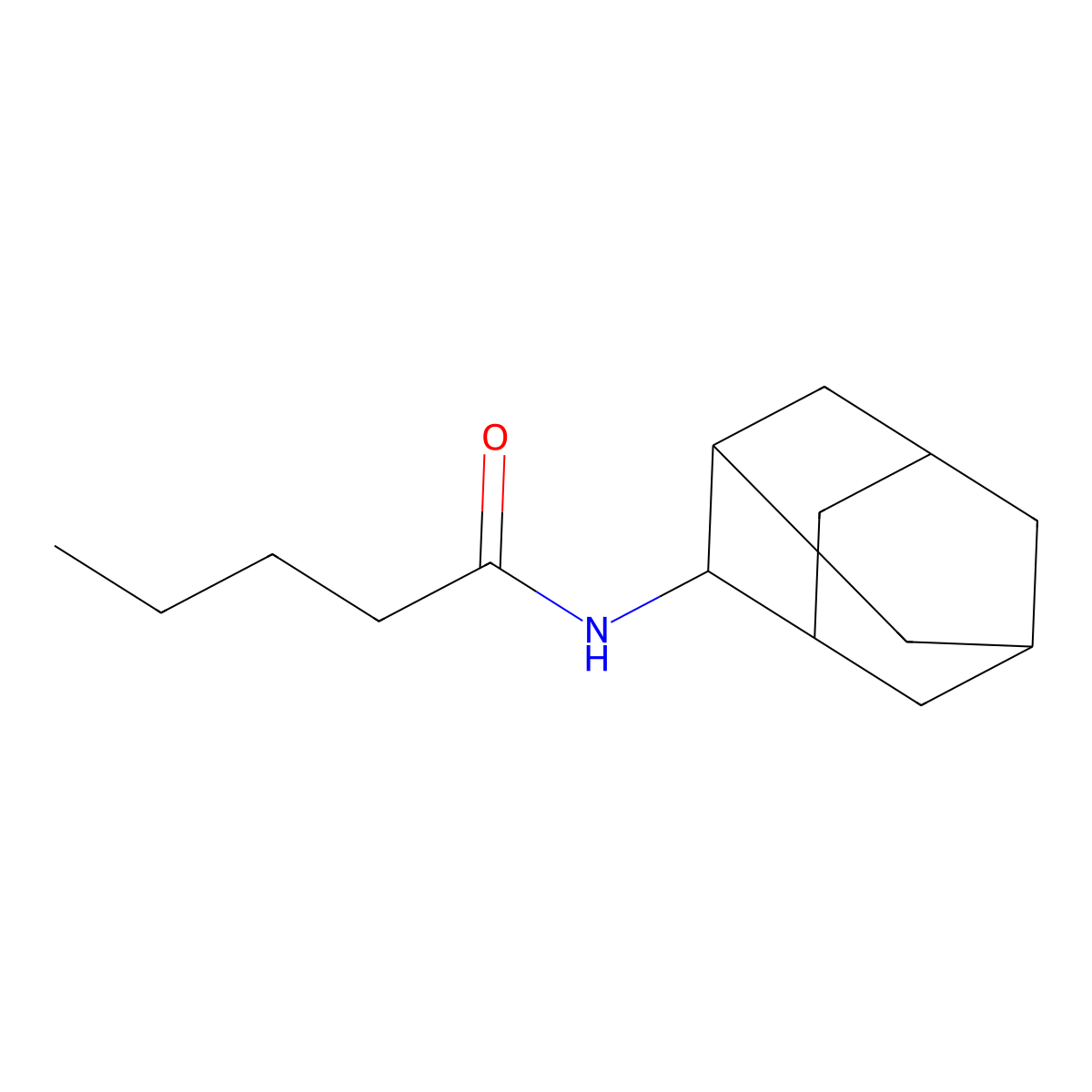 N-(2-adamantyl)pentanamide molecular structure, CAS 593240-67-6