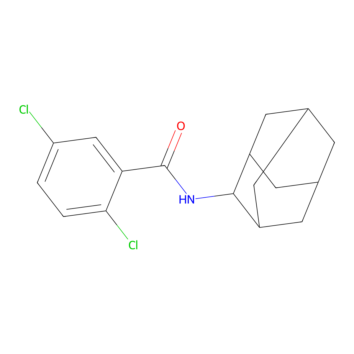 N-(2-adamantyl)-2,5-dichlorobenzamide molecular structure, CAS 593240-82-5