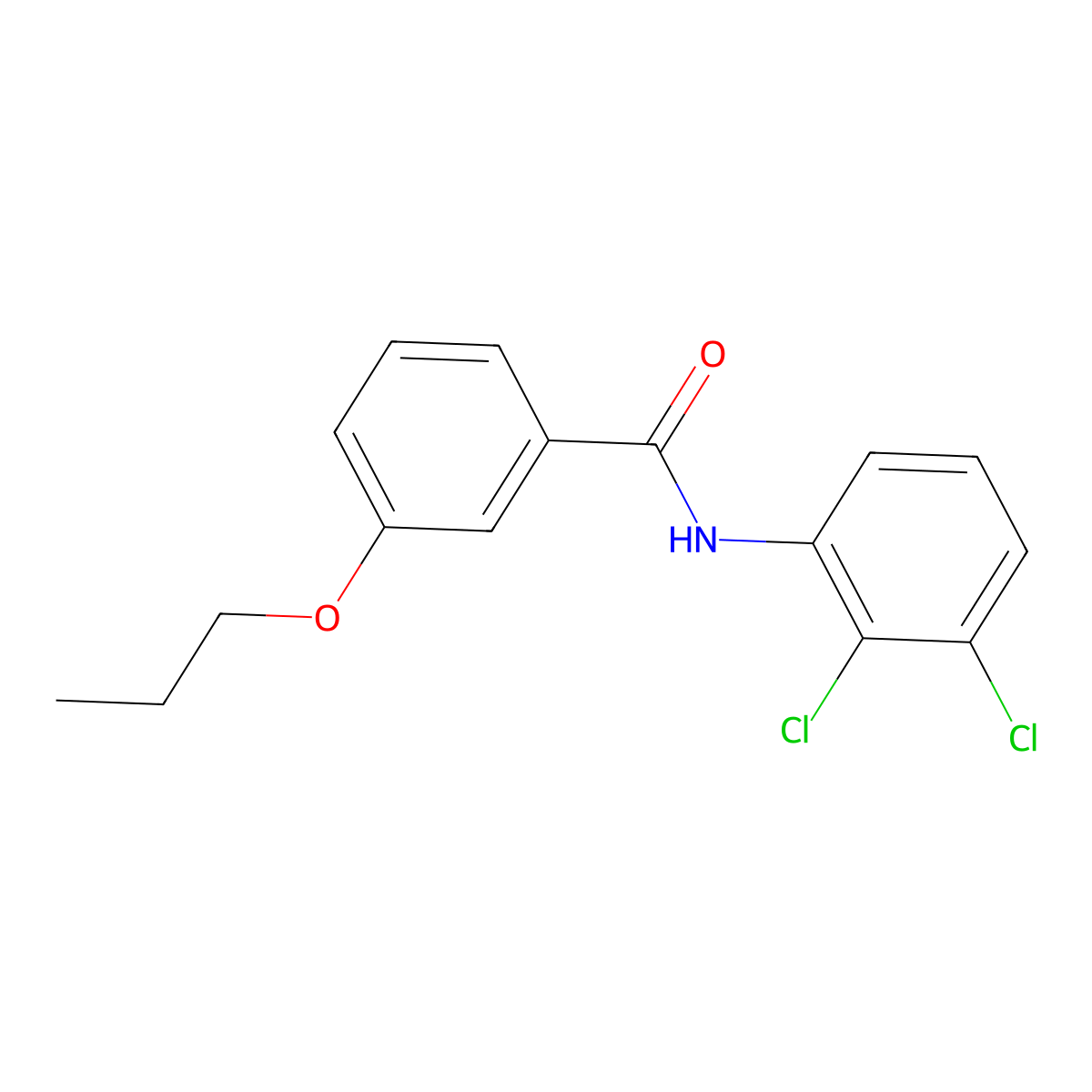 N-(2,3-dichlorophenyl)-3-propoxybenzamide molecular structure, CAS 593241-56-6