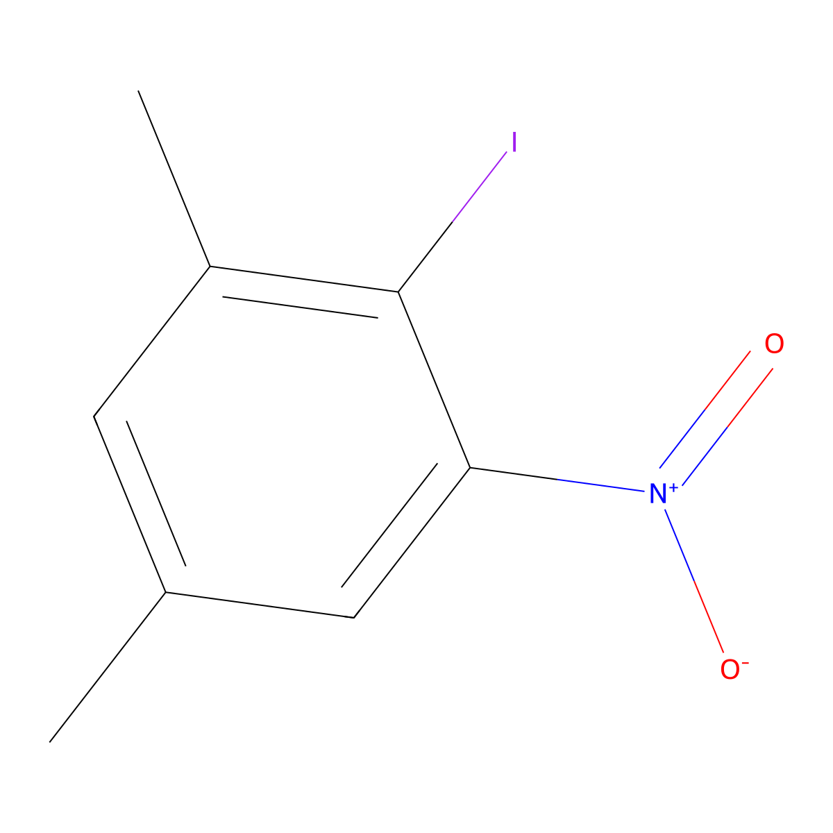 2-Iodo-1,5-dimethyl-3-nitrobenzene molecular structure, CAS 593255-20-0
