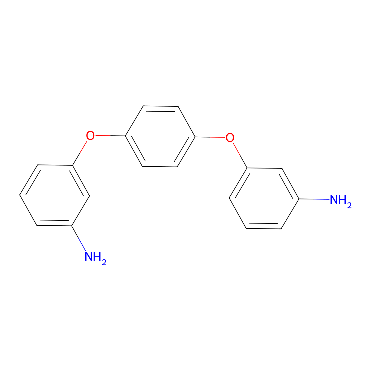 3-[4-(3-Aminophenoxy)phenoxy]aniline molecular structure, CAS 59326-56-6