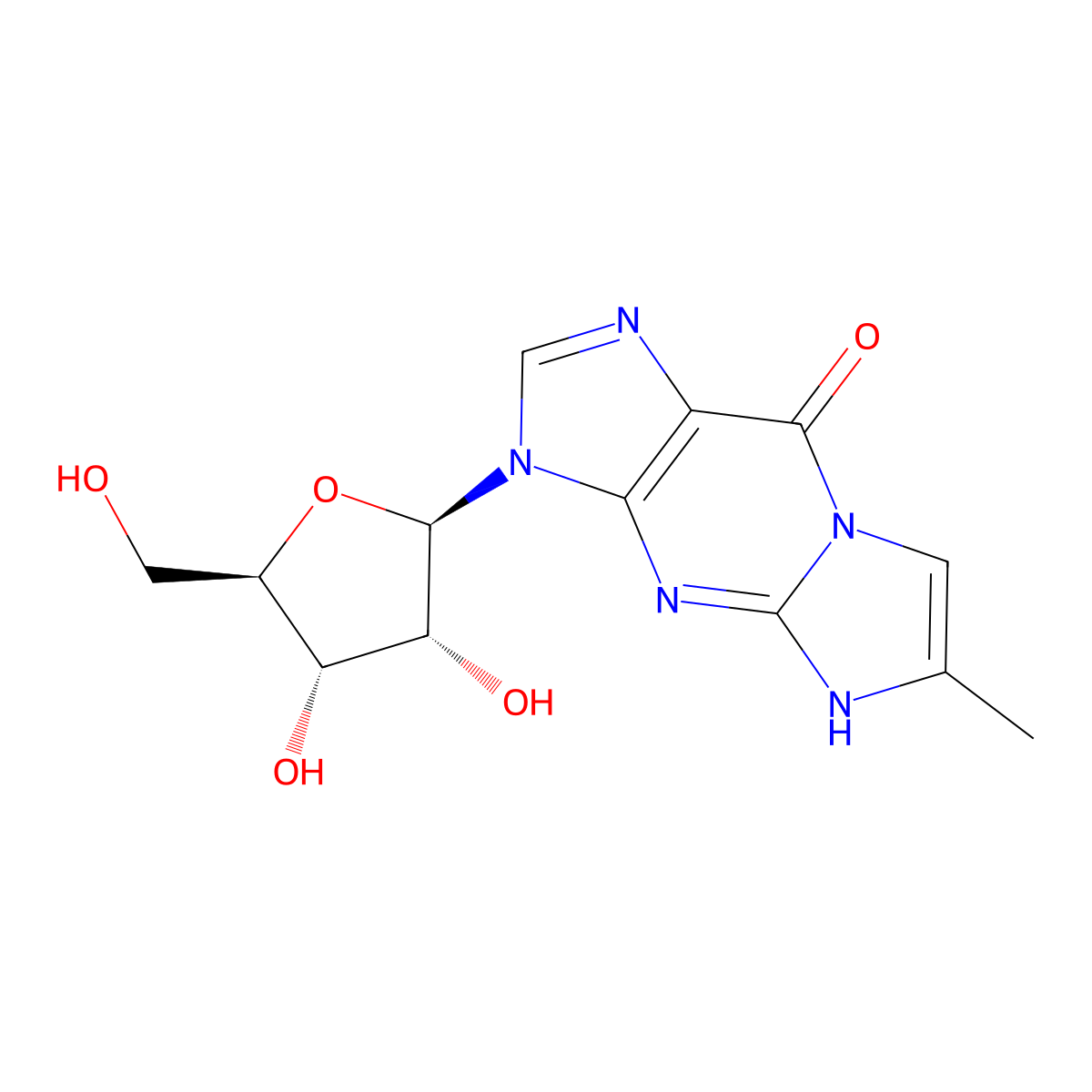 4-Demethylwyosine molecular structure, CAS 59327-60-5