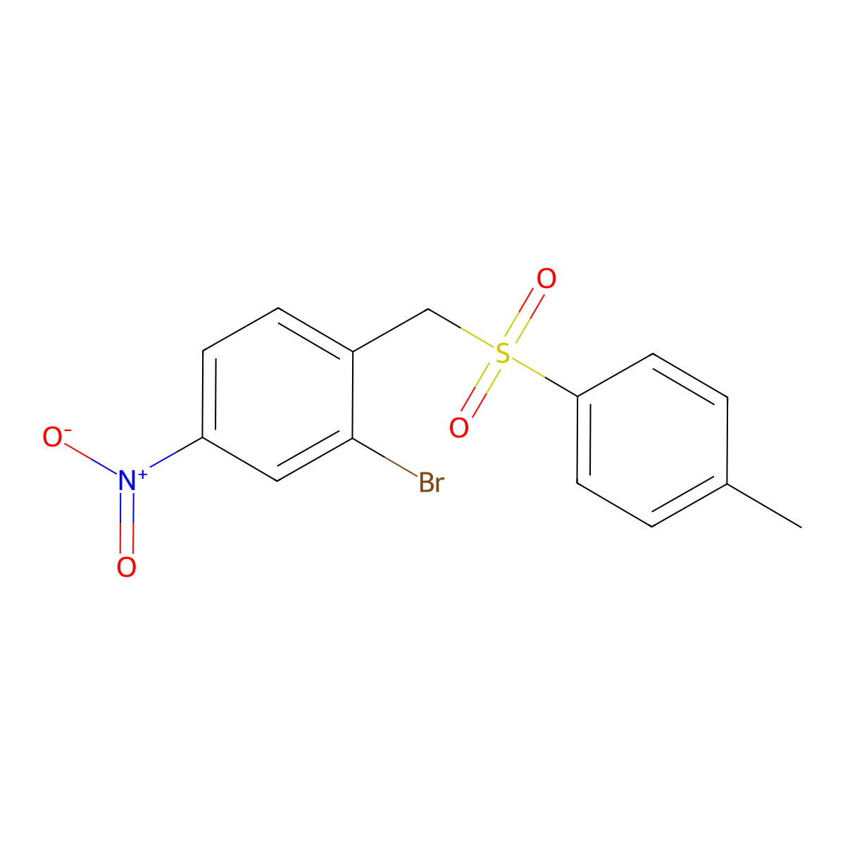 2-Bromo-1-[(4-methylphenyl)sulfonylmethyl]-4-nitrobenzene molecular structure, CAS 593272-33-4