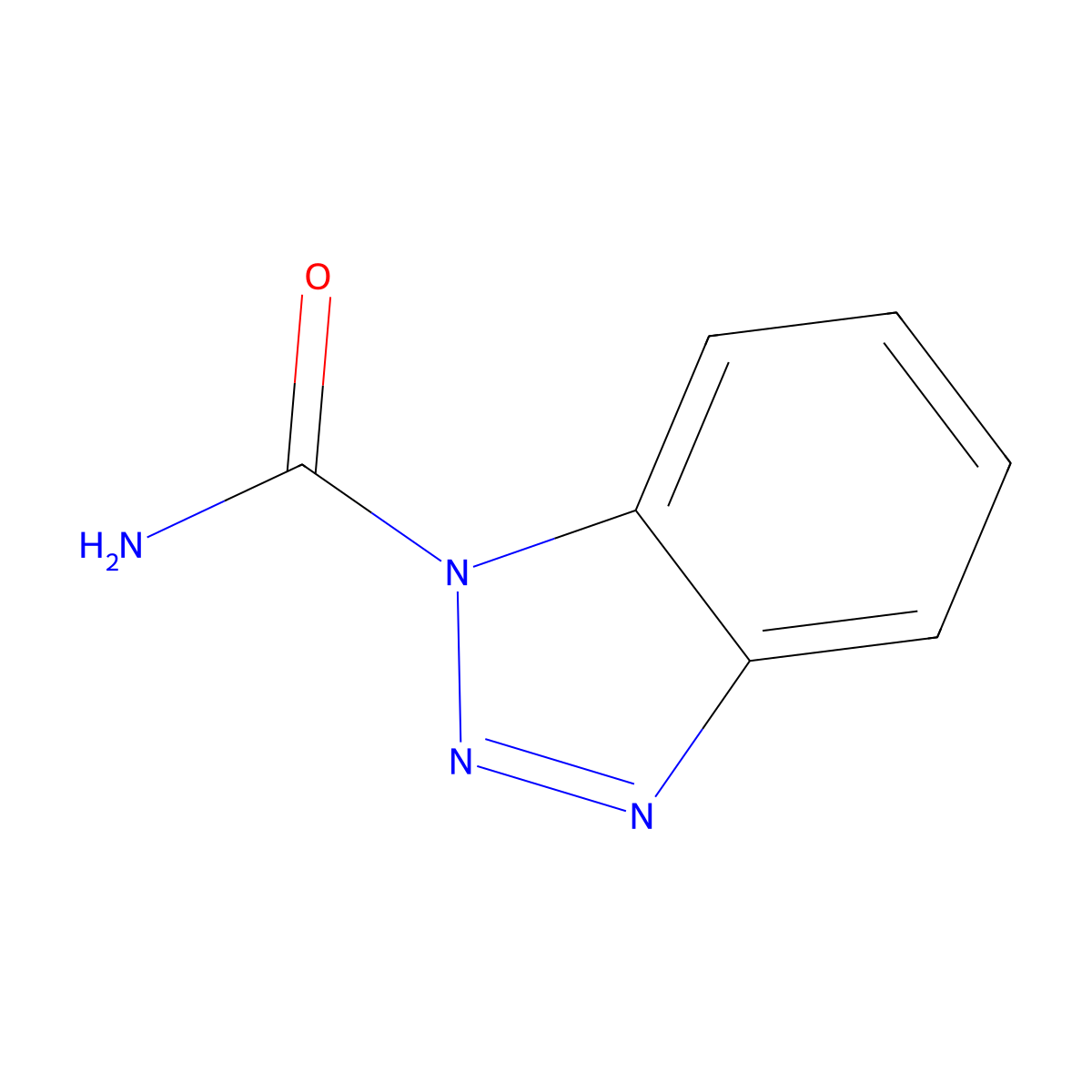 Benzotriazole-1-carboxamide molecular structure, CAS 5933-29-9