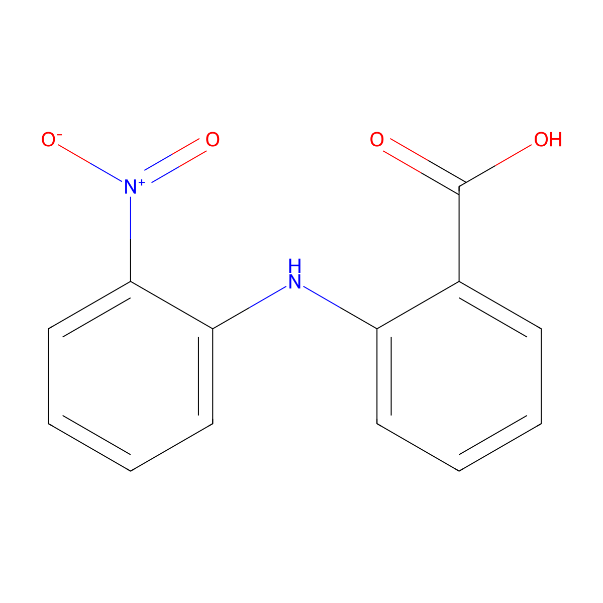 Anthranilic acid, N-o-nitrophenyl- molecular structure, CAS 5933-35-7