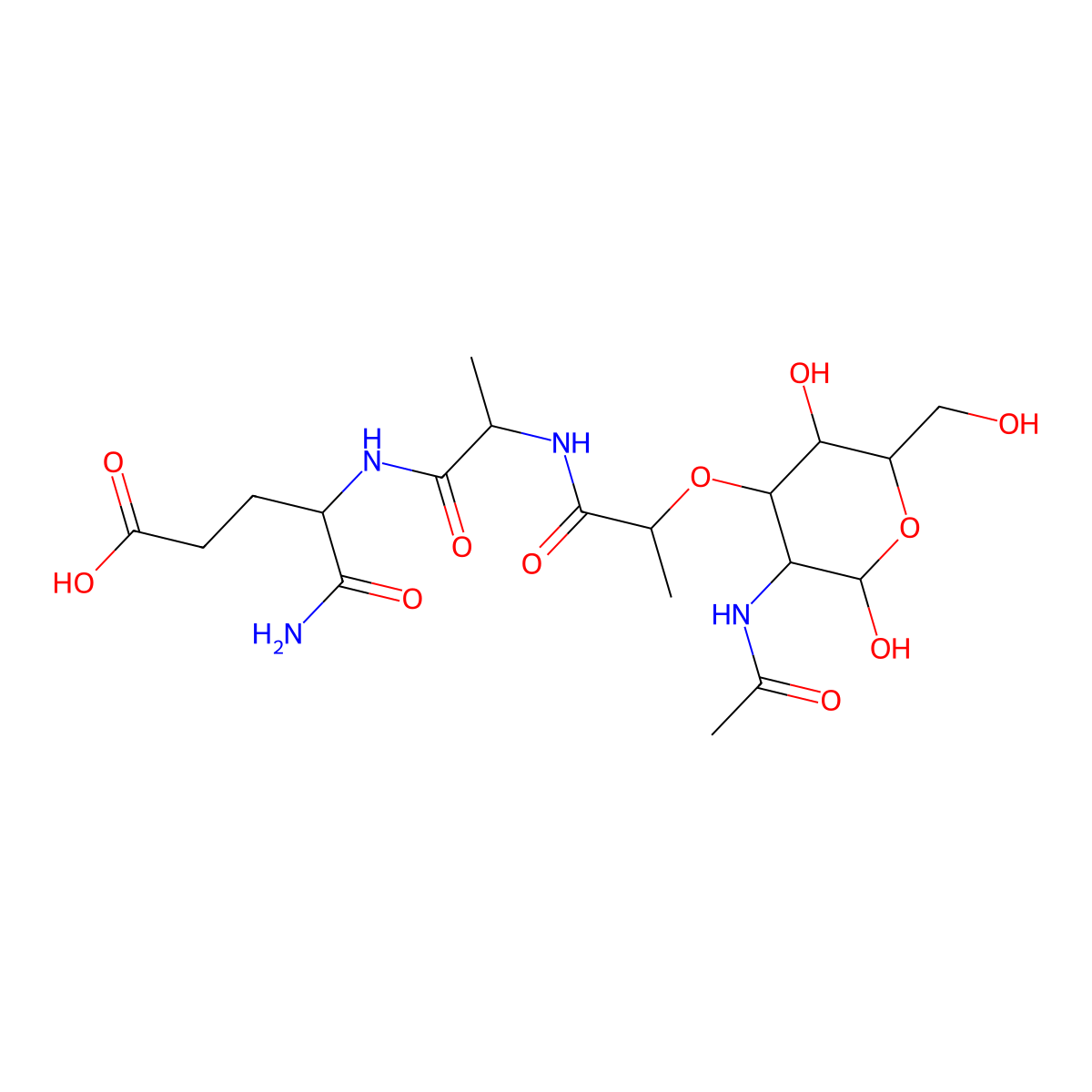Adjuvant Peptide molecular structure, CAS 59331-38-3