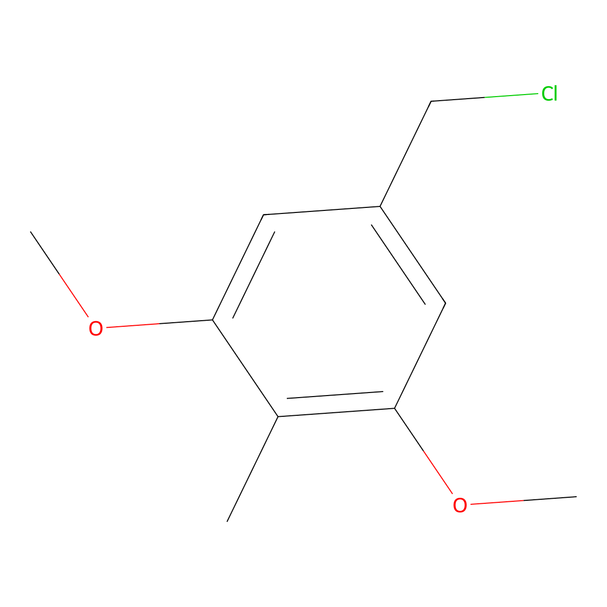 5-(Chloromethyl)-1,3-dimethoxy-2-methylbenzene molecular structure, CAS 59335-89-6