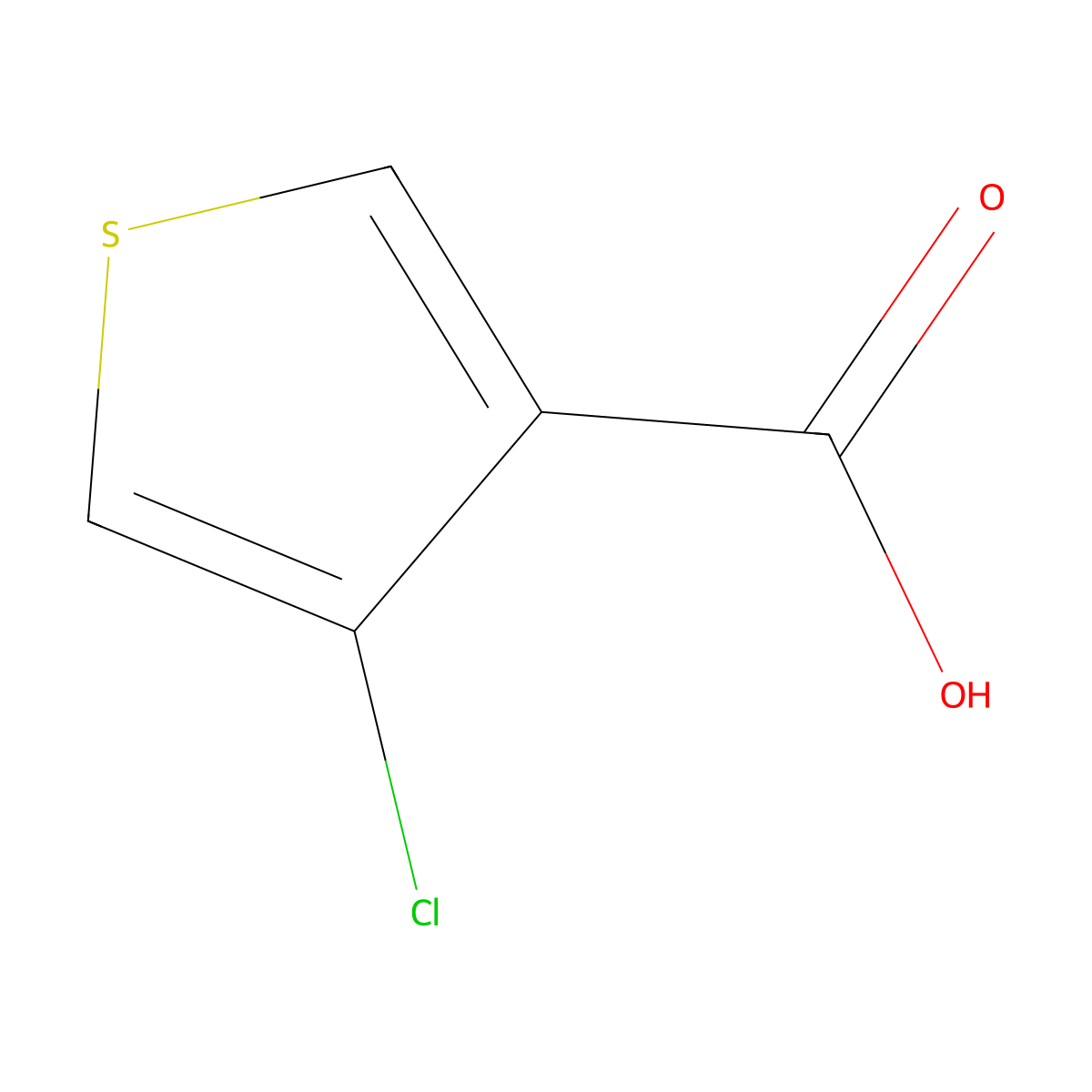4-Chlorothiophene-3-carboxylic acid molecular structure, CAS 59337-81-4