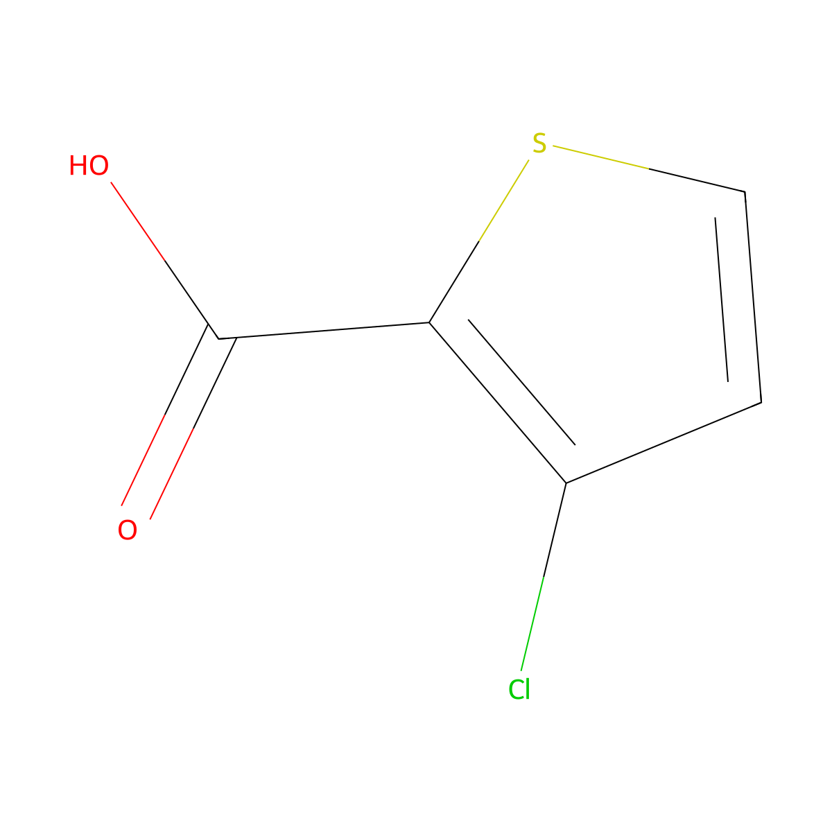 3-Chlorothiophene-2-carboxylic acid molecular structure, CAS 59337-89-2
