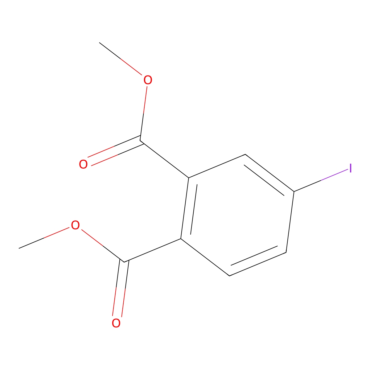 Dimethyl 4-iodophthalate molecular structure, CAS 59340-47-5
