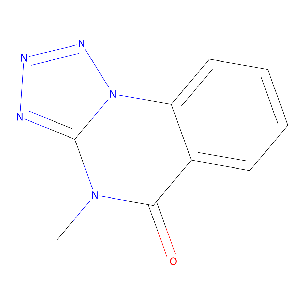 Tetrazolo(1,5-a)quinazolin-5(4H)-one, 4-methyl- molecular structure, CAS 59342-33-5