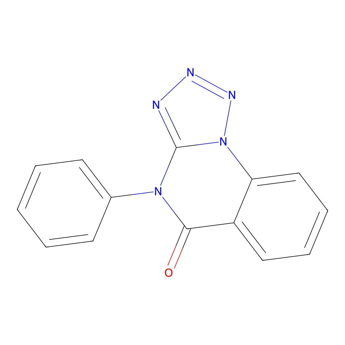 4-phenyltetrazolo[1,5-a]quinazolin-5(4H)-one molecular structure, CAS 59342-38-0