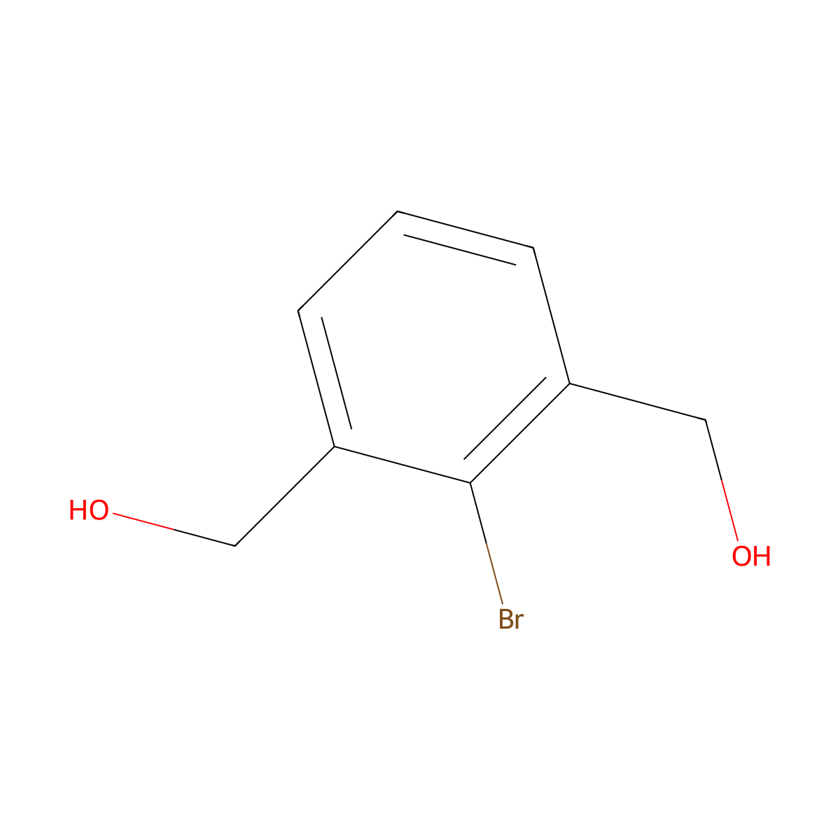 (2-Bromo-1,3-phenylene)dimethanol molecular structure, CAS 59346-22-4