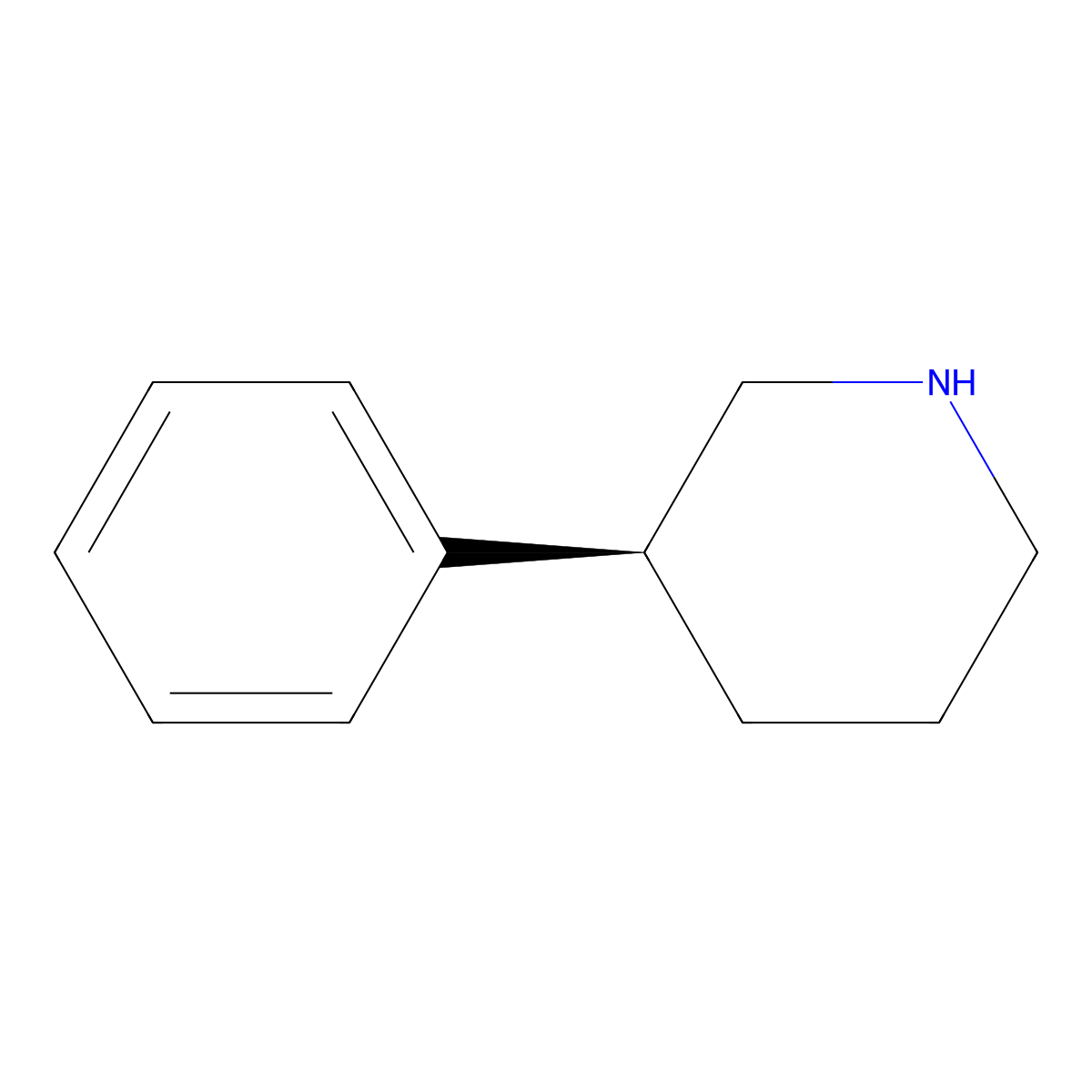 (S)-3-Phenylpiperidine molecular structure, CAS 59349-71-2