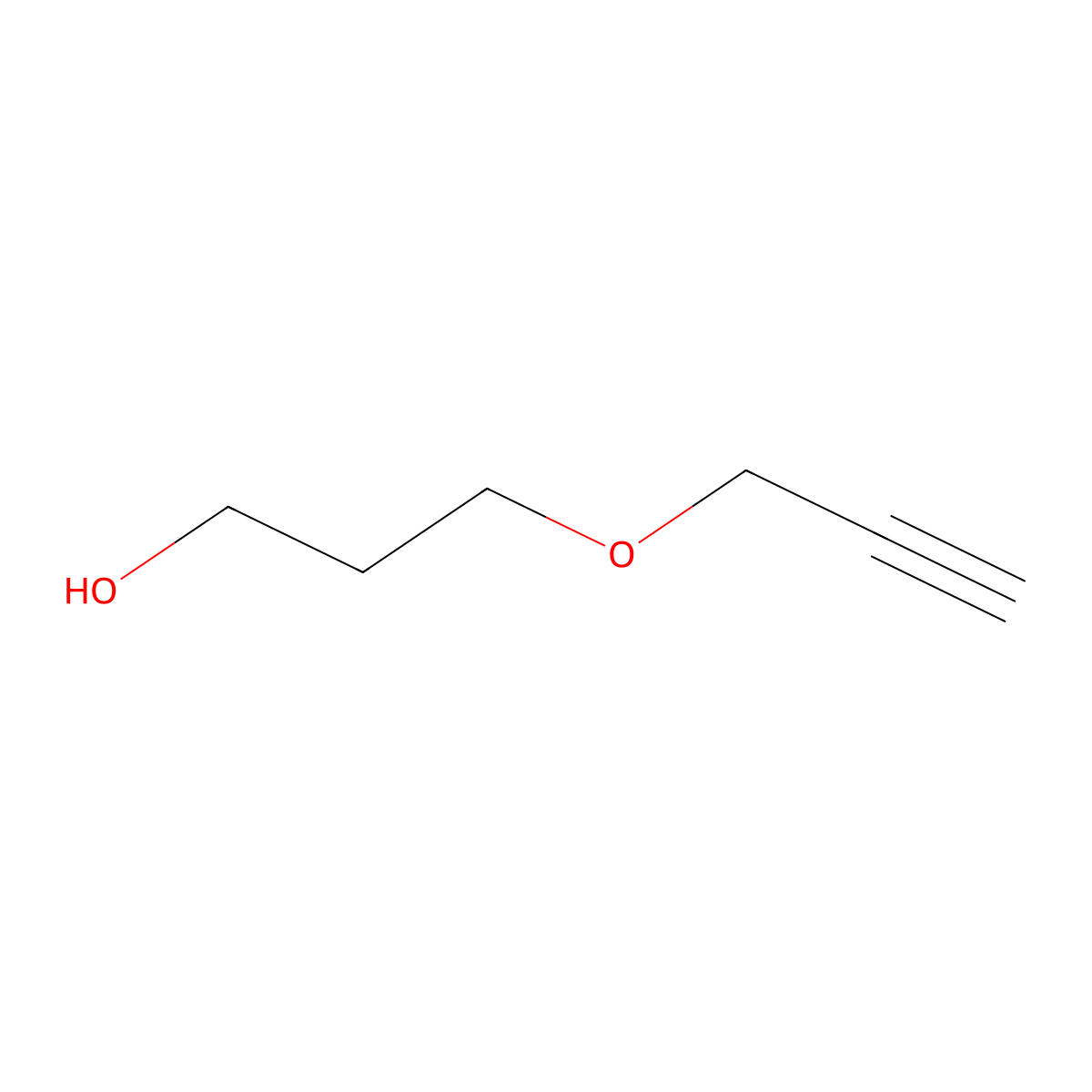 3-(2-Propyn-1-yloxy)-1-propanol molecular structure, CAS 5935-29-5