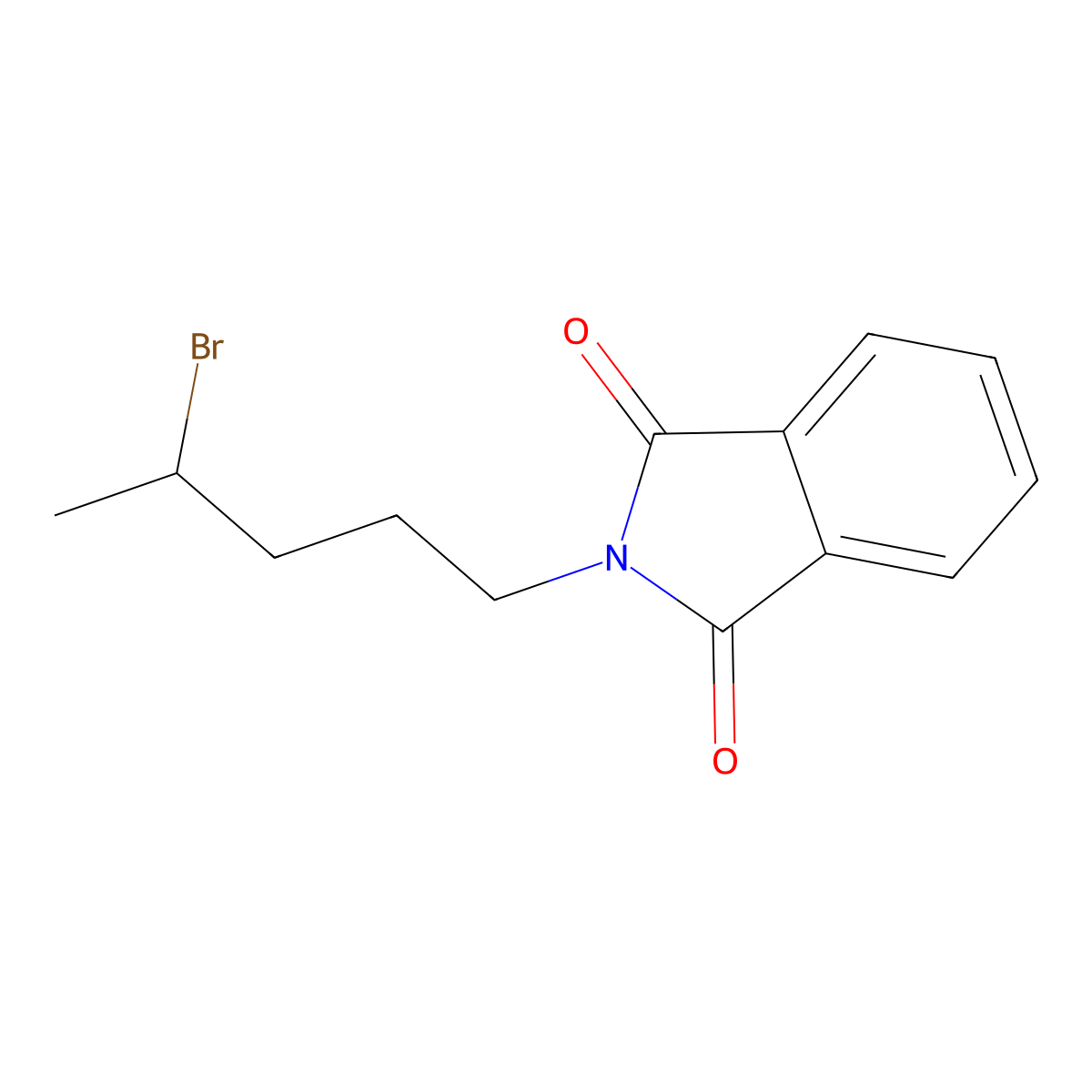 N-(4-Bromopentyl)phthalimide molecular structure, CAS 59353-62-7