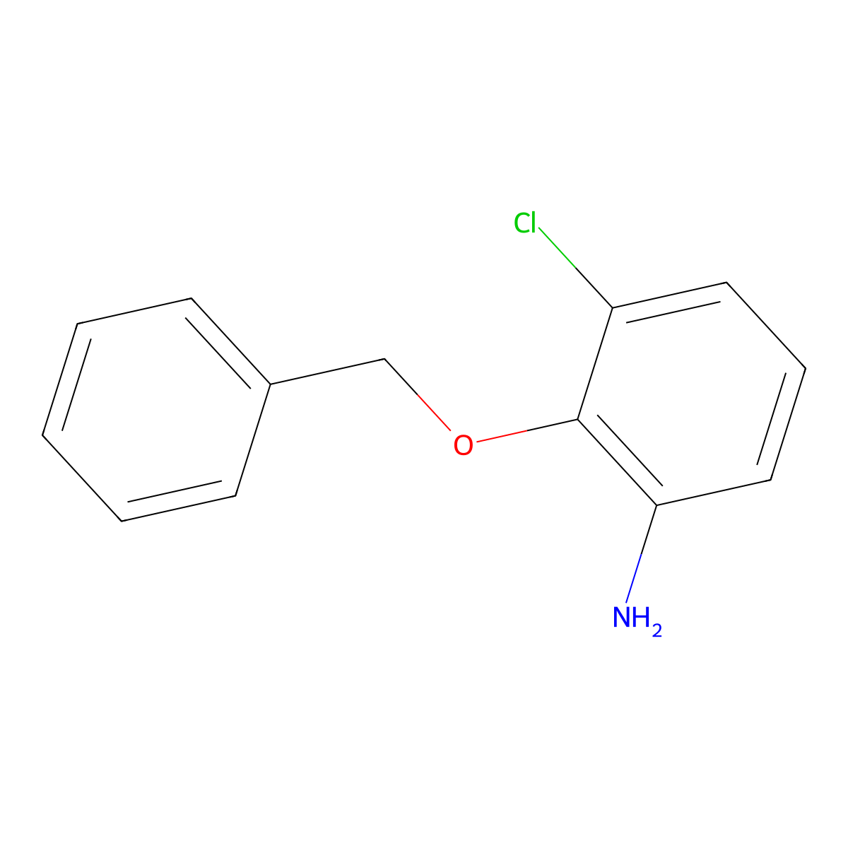 2-(Benzyloxy)-3-chloroaniline molecular structure, CAS 59360-19-9
