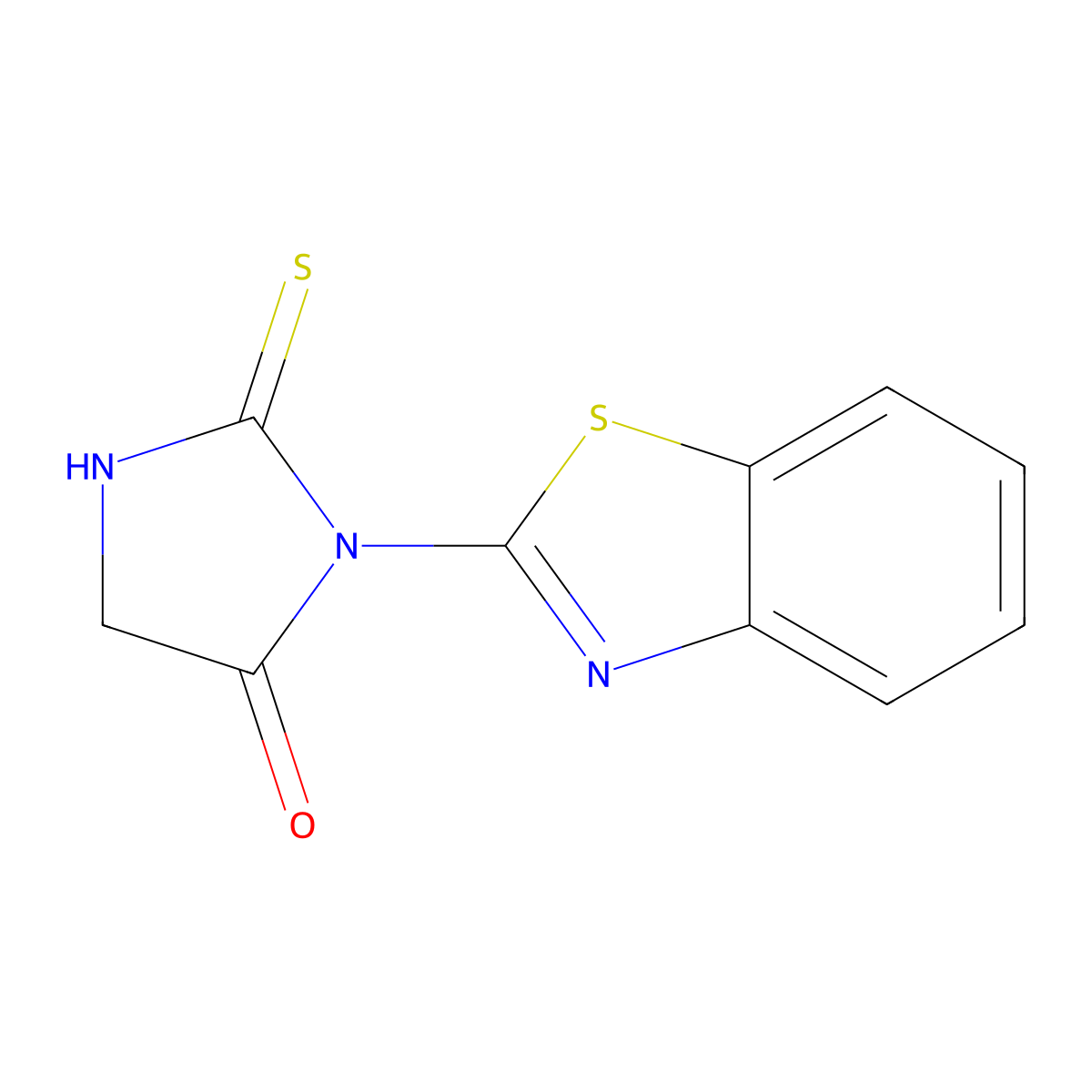 3-(1,3-Benzothiazol-2-yl)-2-thioxoimidazolidin-4-one molecular structure, CAS 59362-53-7