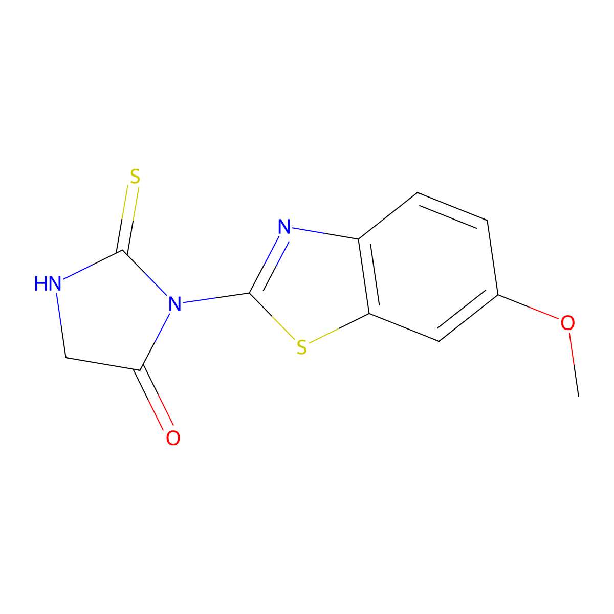 3-(6-Methoxy-1,3-benzothiazol-2-yl)-2-thioxoimidazolidin-4-one molecular structure, CAS 59362-56-0