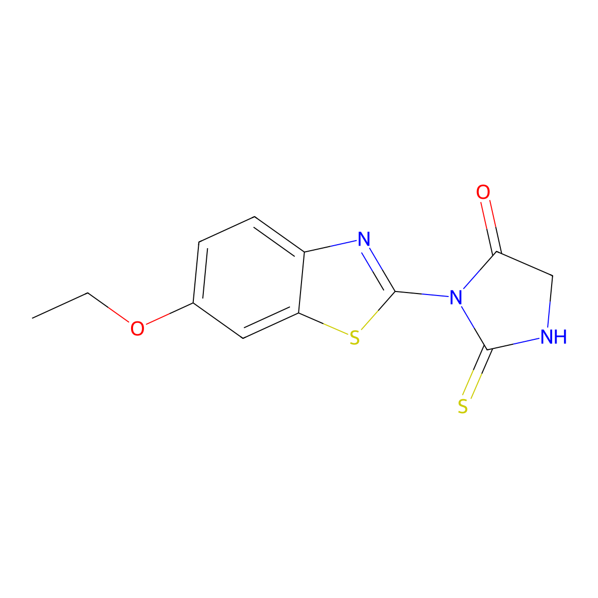 3-(6-Ethoxy-1,3-benzothiazol-2-yl)-2-thioxoimidazolidin-4-one molecular structure, CAS 59362-58-2