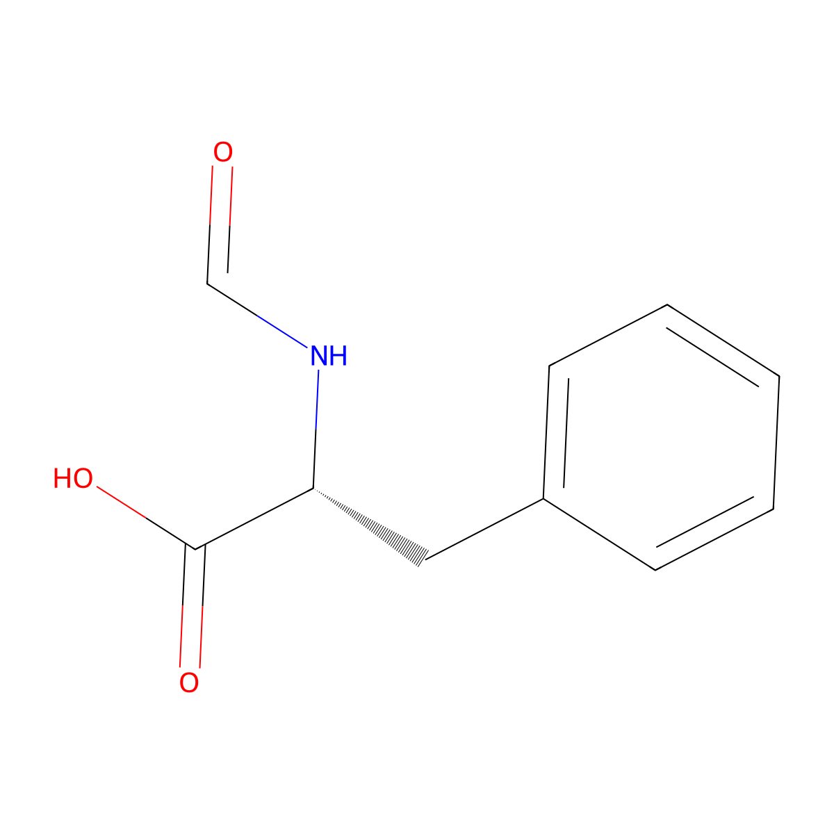 N-Formyl-D-phenylalanine molecular structure, CAS 59366-89-1
