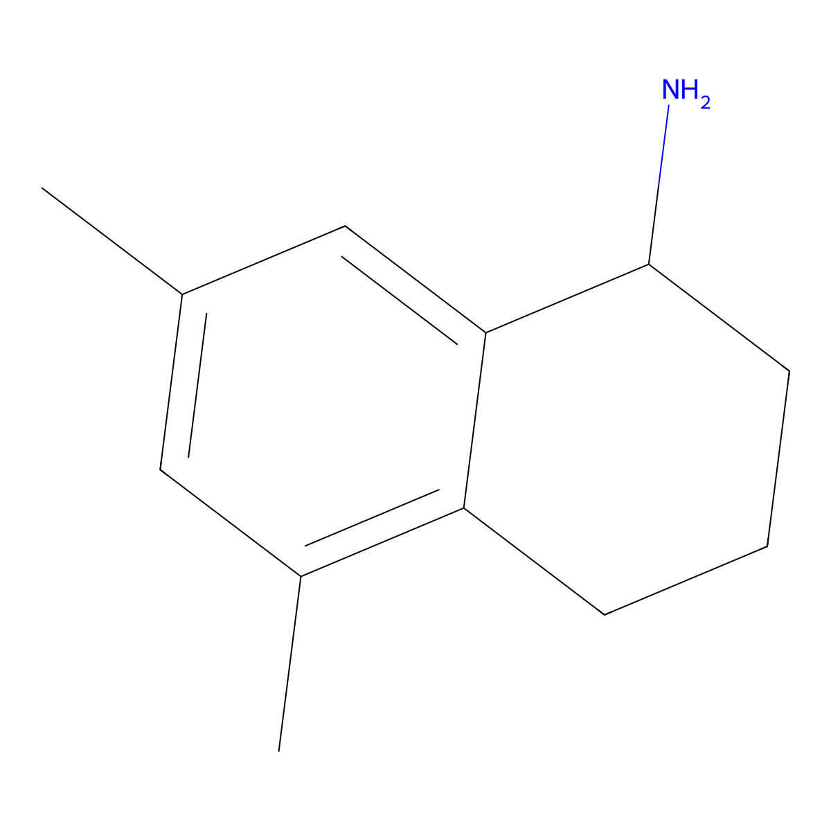 5,7-Dimethyl-1,2,3,4-tetrahydronaphthalen-1-amine molecular structure, CAS 59376-79-3