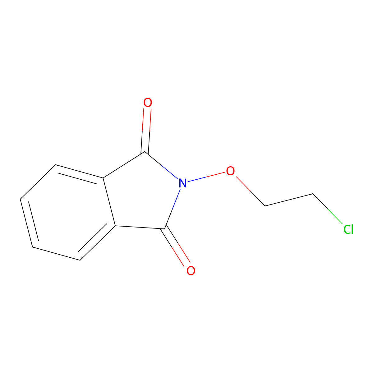 2-(2-Chloroethoxy)isoindoline-1,3-dione molecular structure, CAS 59376-93-1