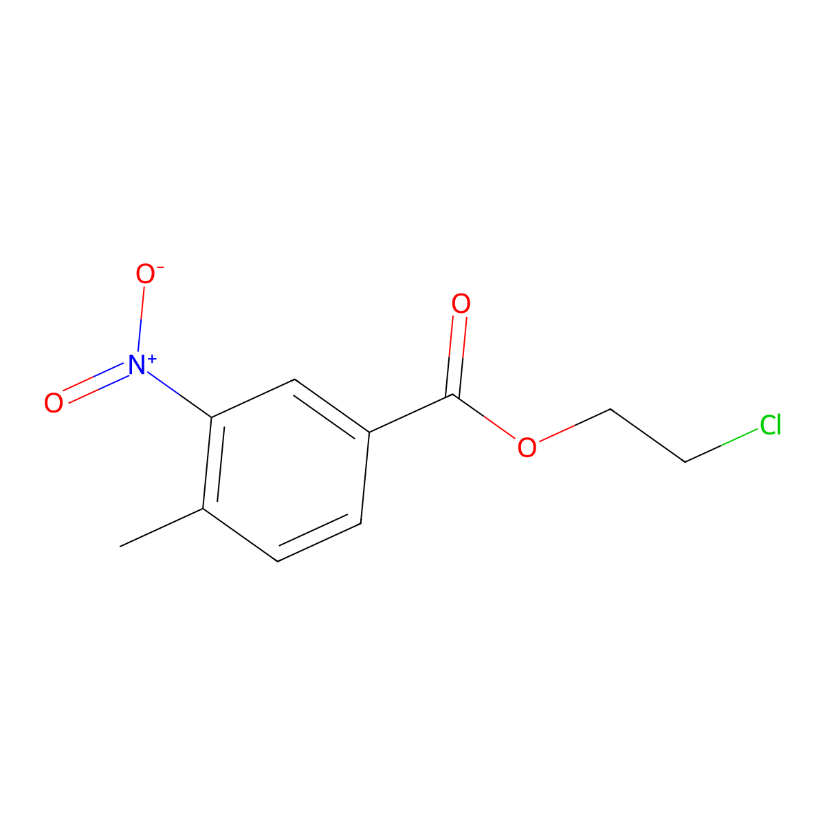 2-Chloroethyl 3-nitro-p-toluate molecular structure, CAS 59383-11-8