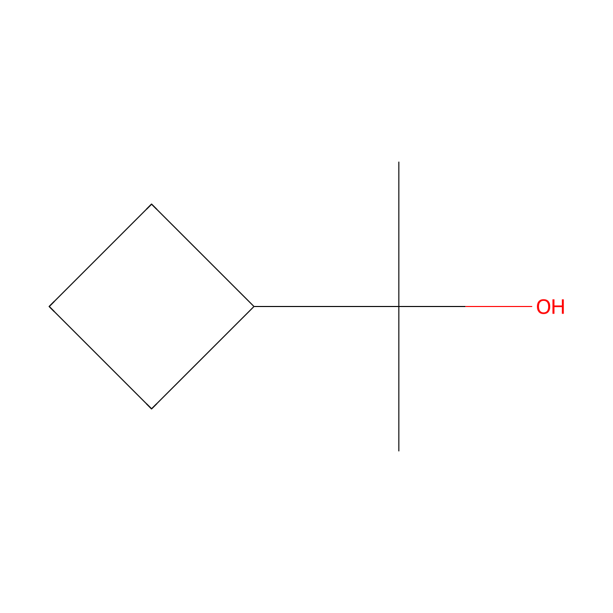 2-Cyclobutyl-2-propanol molecular structure, CAS 59383-67-4