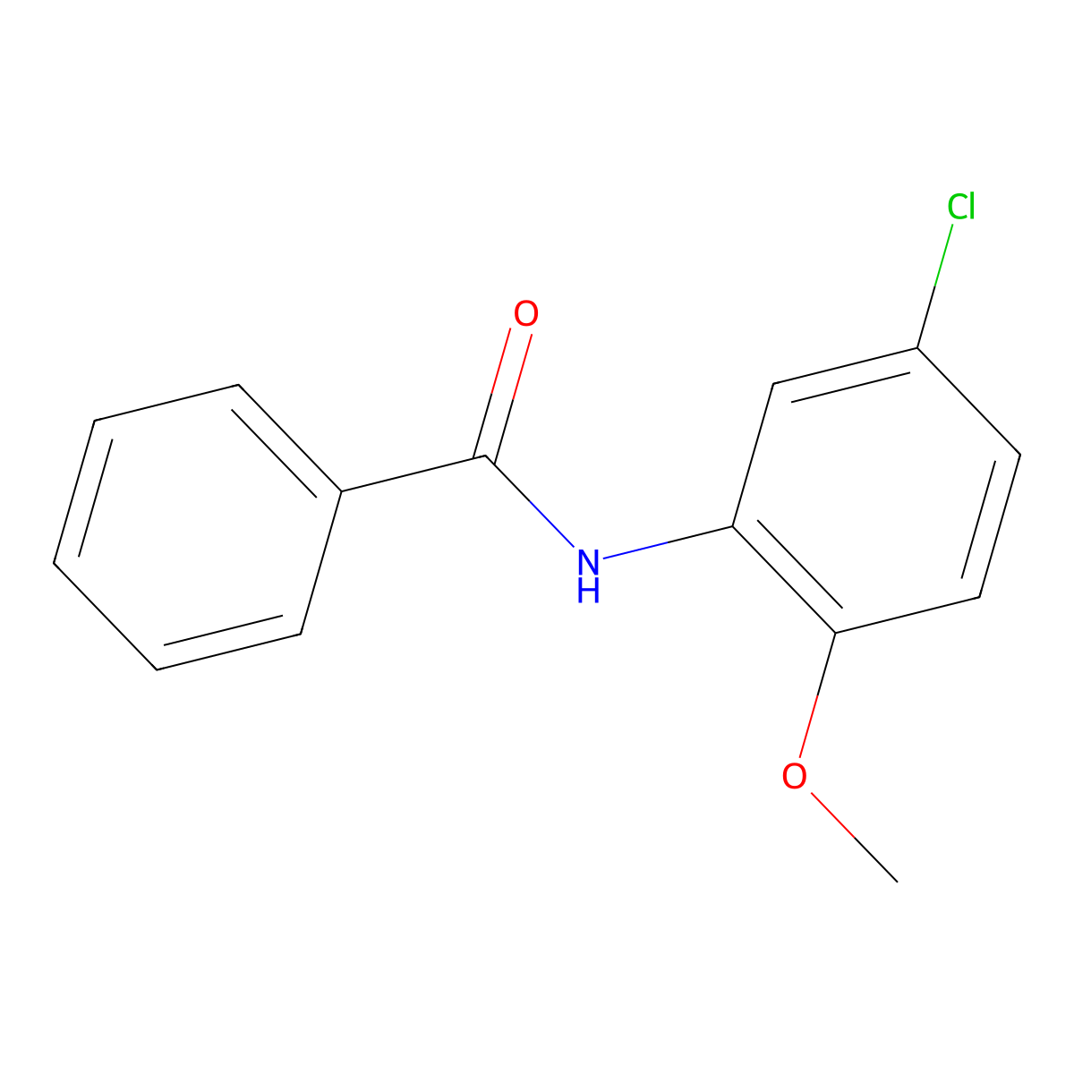 N-(5-Chloro-2-methoxyphenyl)benzamide molecular structure, CAS 59385-62-5