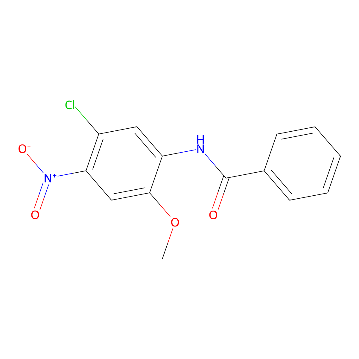 N-(5-Chloro-2-methoxy-4-nitrophenyl)benzamide molecular structure, CAS 59385-63-6