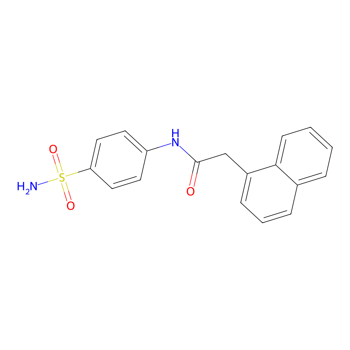 2-naphthyl-N-(4-sulfamoylphenyl)acetamide molecular structure, CAS 5939-84-4