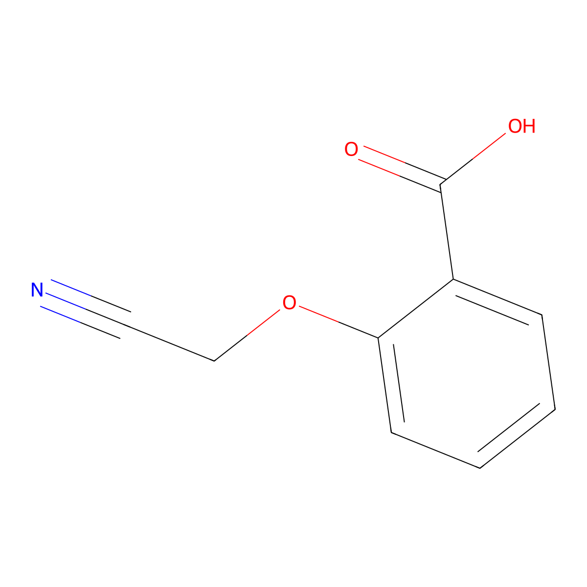 2-(Cyanomethoxy)benzoic acid molecular structure, CAS 59393-79-2
