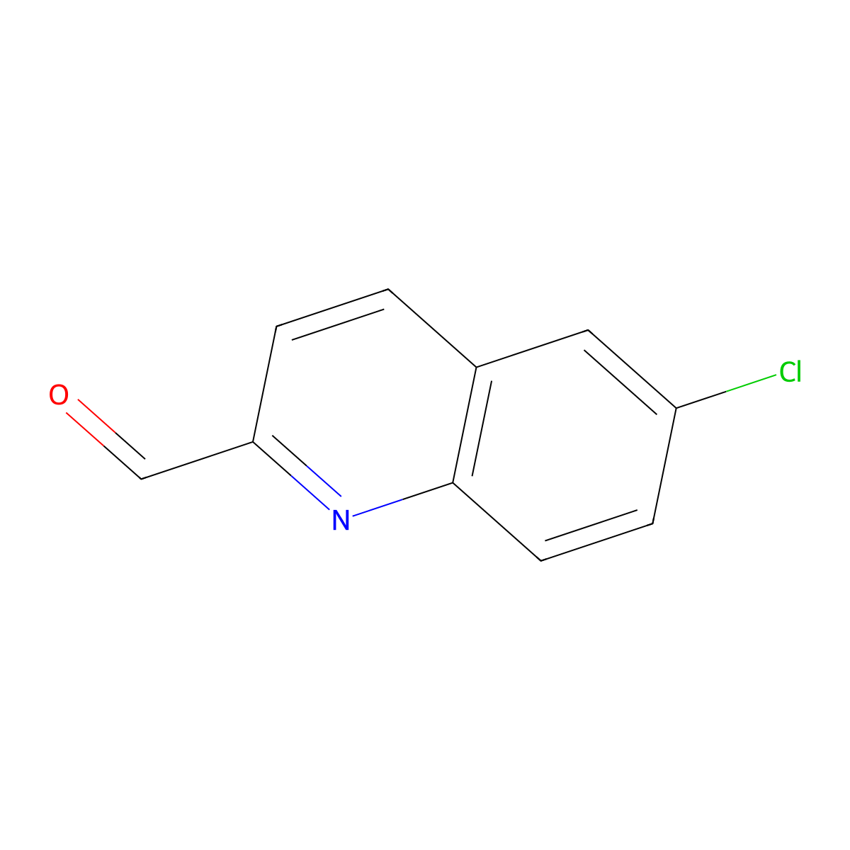 6-Chloroquinoline-2-carbaldehyde molecular structure, CAS 59394-26-2
