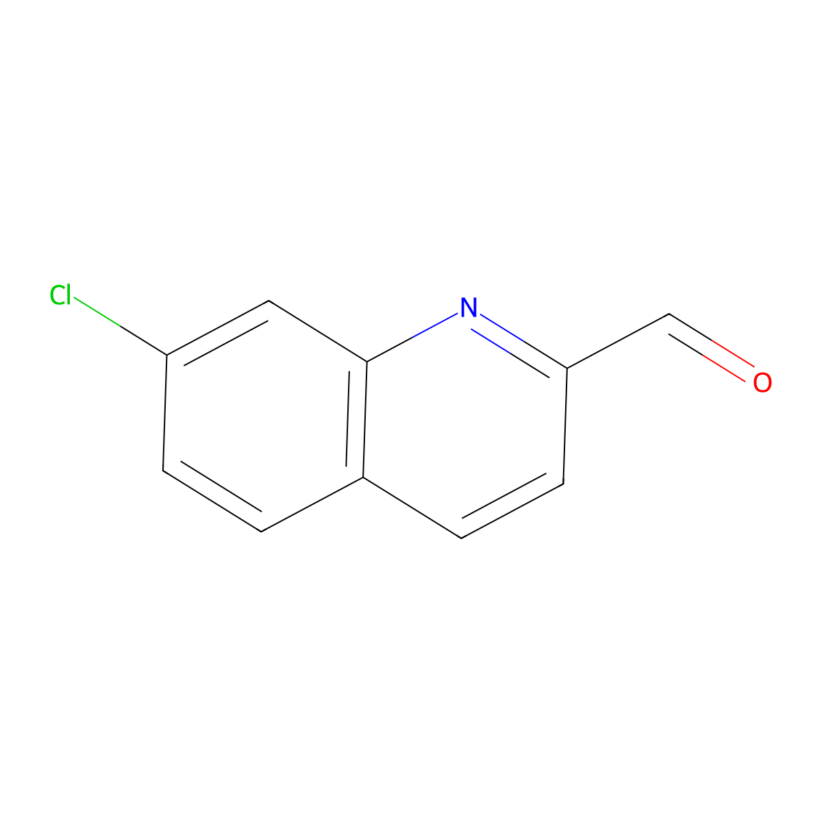 7-Chloroquinoline-2-carbaldehyde molecular structure, CAS 59394-27-3