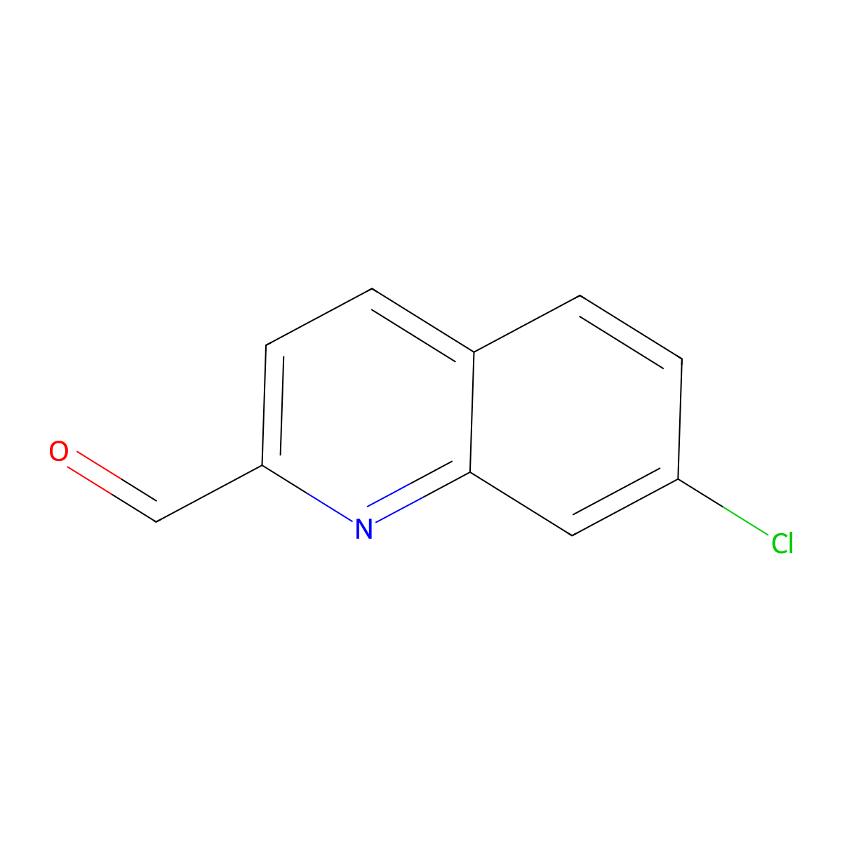 7-Chloroquinoline-2-carbaldehyde molecular structure, CAS 59394-27-3