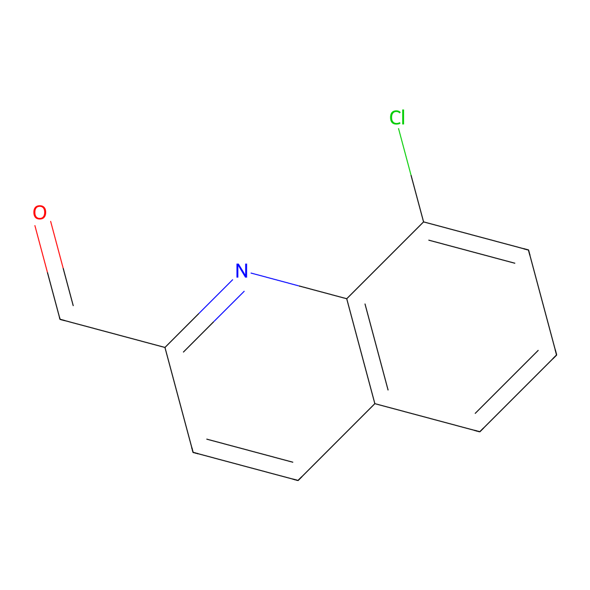 8-Chloroquinoline-2-carbaldehyde molecular structure, CAS 59394-28-4
