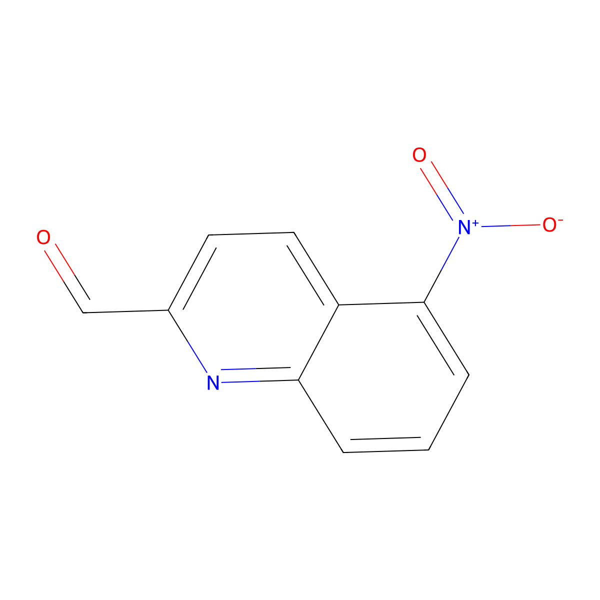 5-Nitroquinoline-2-carbaldehyde molecular structure, CAS 59394-31-9